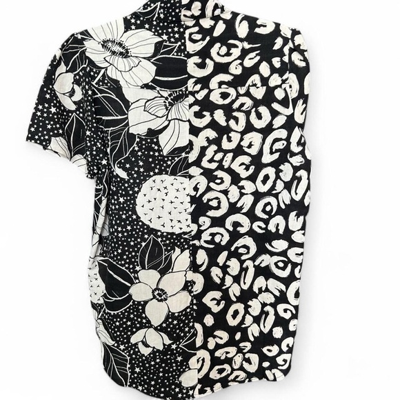 Farm Rio for Anthropologie | Playful Printed Surf Shirt | Like New | Size S - Picture 5 of 11